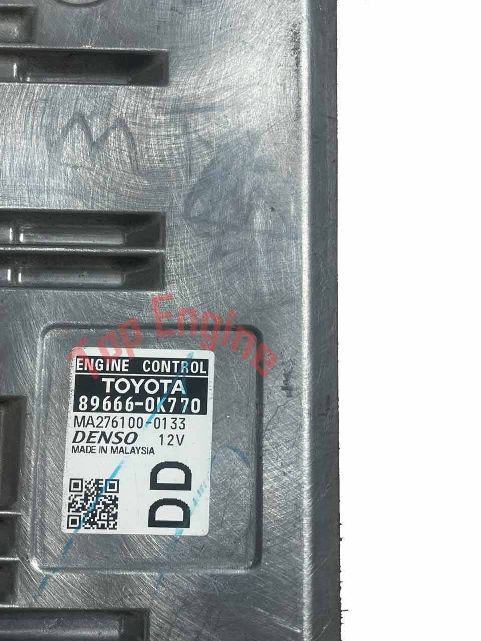 DENSO Engine Control Unit (ECU/ECM) – Toyota Hilux 2GD MTM 2WD (89661-0K770) – DD